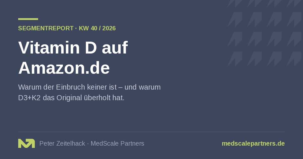 Vitamin D auf Amazon.de – Segmentreport KW 40/2026